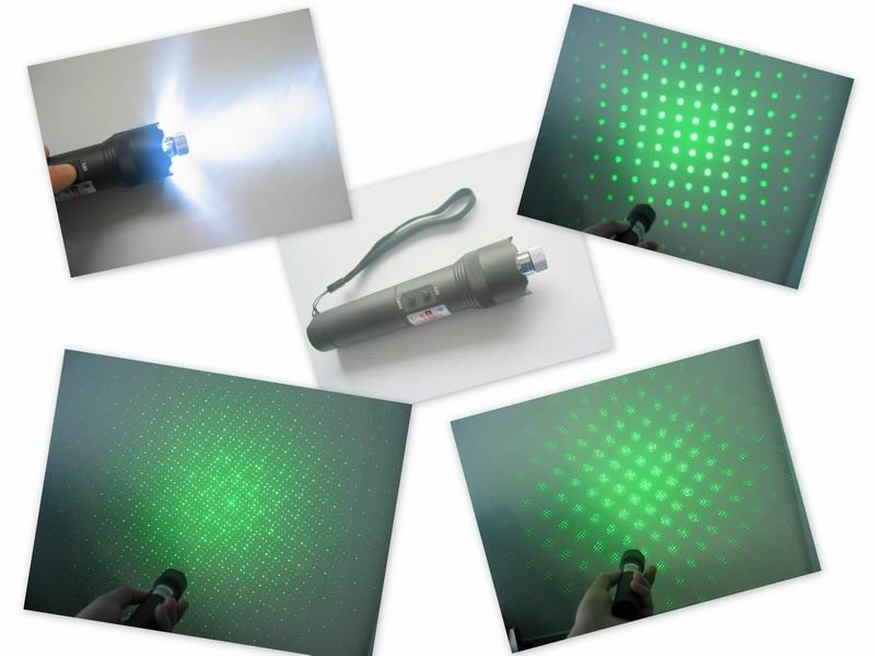 レーザーポインター強力 天体レーザーライト LEDライト付きレーザーポインター狩猟