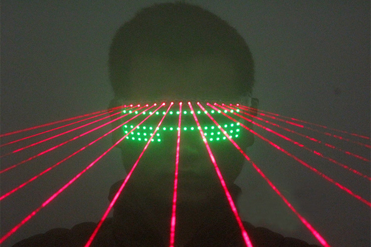 LED発光レーザー眼鏡