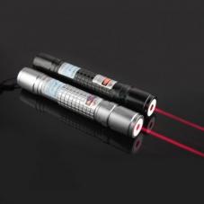 HTPOW 1000mW赤色レーザーポインター懐中電灯　18650電池 電点火狩猟赤外レーザーポインター　高輝度 レーザー激安 シルバー