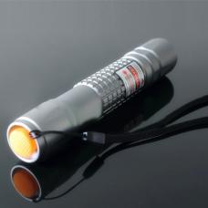 防水 調焦 200mWレッド レーザーポインター　650nm 赤色レーザー懐中電灯 　人気　安全安心