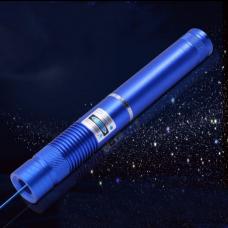 HTPOW 高性能　高出力青色レーザーポインター　2000mW青色レーザー懐中電灯　防水·防塵構造　フォーカス可能　ブルー