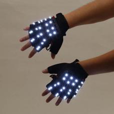 光る手袋 グローブ 2モード変換 LED発光グローブ 男女通用