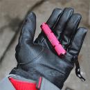 ミニライトレーザーポインター小型懐中電灯　アルミニウム合金　黒銀赤外観